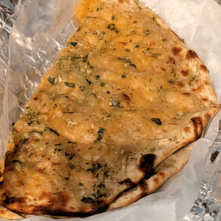 Delicious Garlic Naan Awaits