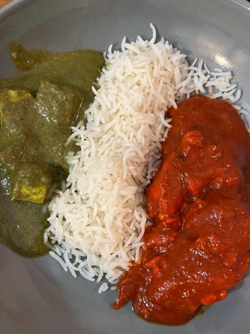 Vindaloo Chicken or Lamb.