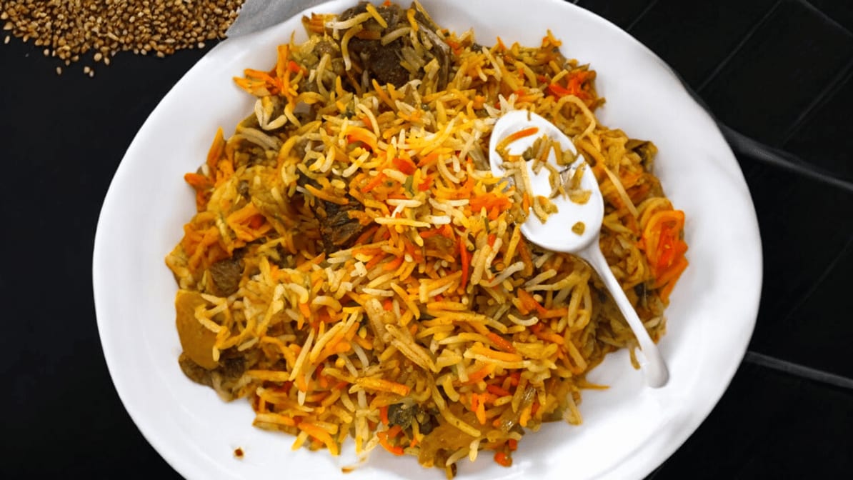 Goat Biryani.