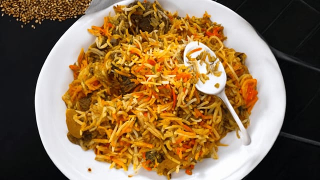 Goat Biryani.