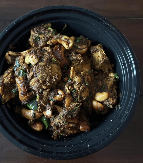 Karivepaku Kaju Chicken.