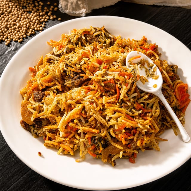Goat Biryani.